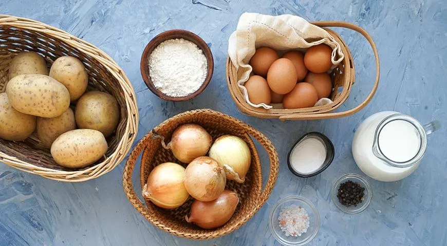 Ingredienti per le frittelle di patate