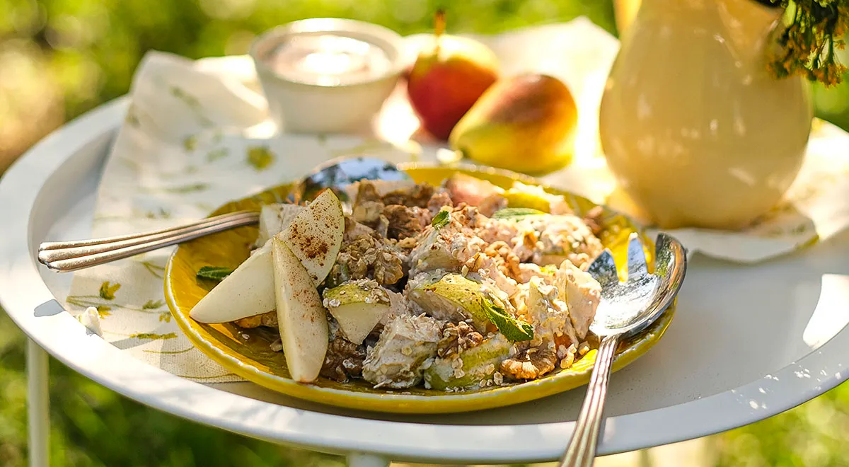 Insalata di pere e noci